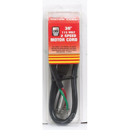 Dial Mfg Dial Black Plastic Motor Cord 7546
